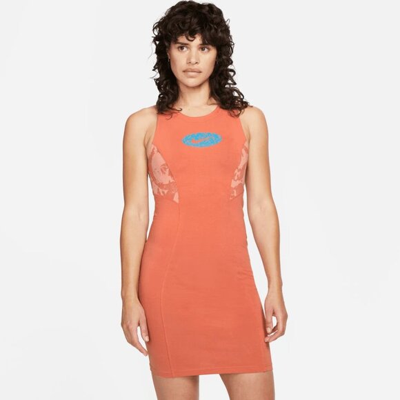 NWT NIKE Sportswear Iconclash 90s Style Slim Fit Casual Tank Dress - Small - Picture 1 of 3